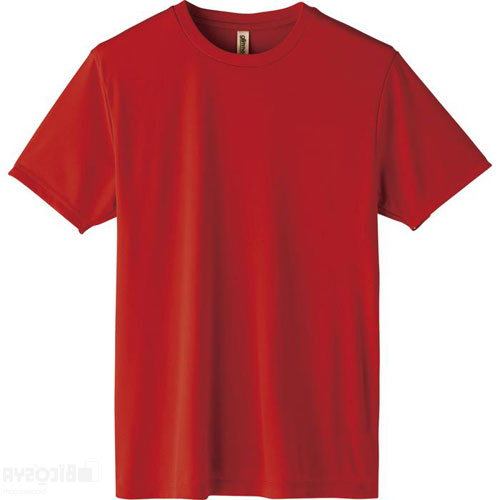 乐天商城 - ライトドライTシャツ L レッド（運動会 ユニフォーム Tシャツ 着心地 通気性 スマートシルエット クラスTシャツ クラT 部活 オリT 練習着 体育祭 文化祭）