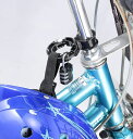 自転車用ヘルメット ホルダー 盗難防止ロック 川住製作所 ヘルメットホルダー KW-79BK ブラック ヘルメット ホルダー 盗難防止 ハンドル ステム 南京錠
