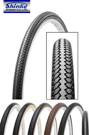 Rakuten - shinko シンコー デミングL／L 27x1−3／8 黒／アメ