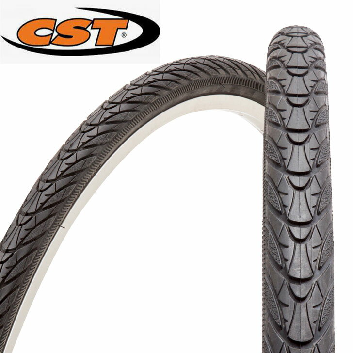 ◆全品ポイント5倍！4日20時〜◆ 自転車用 タイヤ 26x1.75 ブラック CST C1698 26インチ 1本