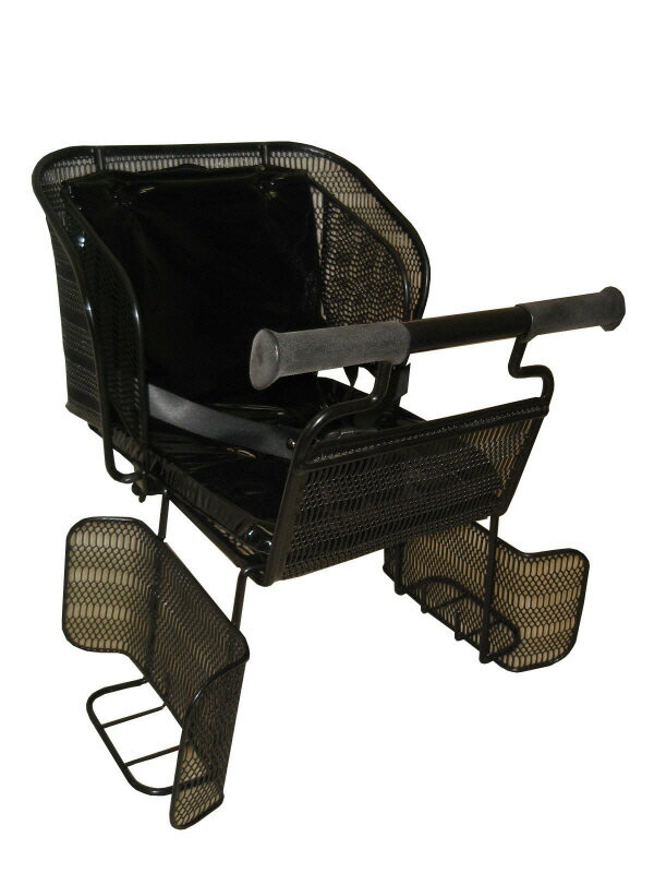 Pine パイン 自転車用 チャイルドシート メッシュ 後用 簡易 バスケット 子供のせ 同乗器 ブラック