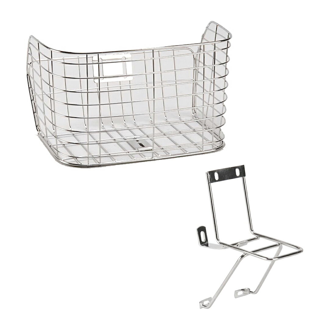 センタン Vブレーキ対応 ワイヤーカゴ STB-220 金具付 ステンレス