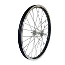 自転車用 フロントホイール 20x1.50 前輪 黒 28H ナット止め リム幅 26.5mm ヤマハ ブリヂストン 電動アシスト自転車対応 20インチ