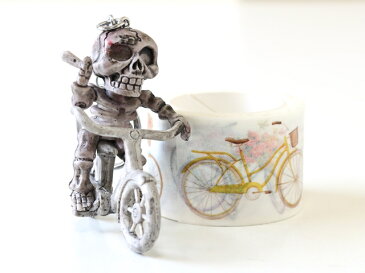 キモカワ!キーホルダー 自転車 鍵/クリスマス 飾り キーリング メンズ スカル/ドクロ スカル かわいい 自転車キーホルダー/髑髏 ロック ガイコツ キーリング☆ロードバイク 自転車 ツールドフランス 観戦 グッズ 好き