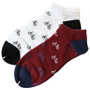 お得な2足組 ソックス 自転車柄 ソックス 靴下 男性 メンズ ソックス 自転車 ソックス 靴下 紳士 24-26cm 自転車ソックス 自転車柄 靴下 ソックス メンズ レディース 自転車好き 贈り物 おしゃれ シンプル かわいい 自転車モチーフ ソックス フットカバー ★メール便