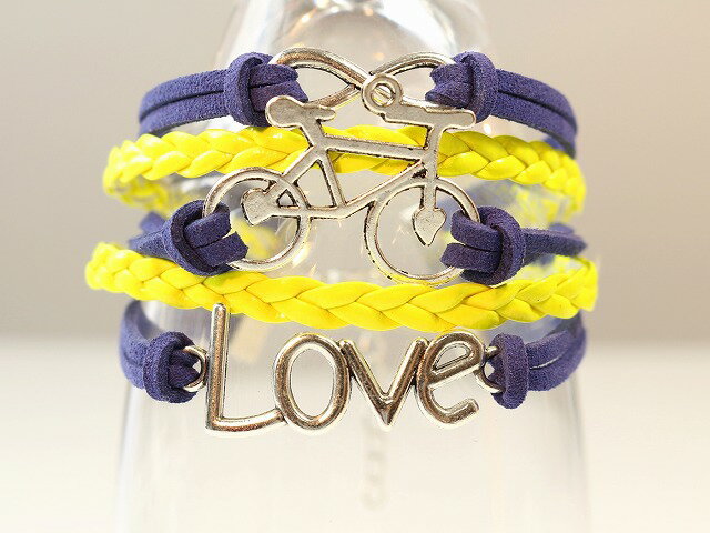 楽天スーパーSALE 50%OFF自転車モチーフギフト 送料無料/ブレスレット/ブレス レディース/ブレス メンズ/ブレス レザー/ブレス ペア/ブレス 3連/...