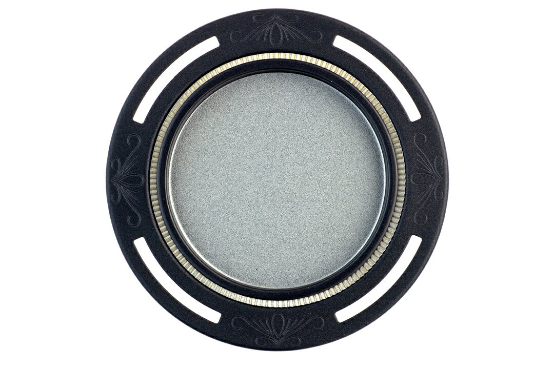 BIDOOR(ビドー) フレルテ 03‐244 浅口襖引手 鉄製 平面遠州透 穴有 ビットブラック　大(50φ)