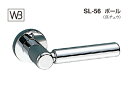 シロクマ レバー SL-56 ポール クローム GC玄関錠付 (SL-56-R-GC-クローム)