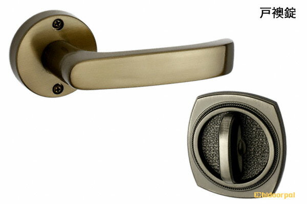 川口技研 GIKEN Jレバー No.24 ブラウン　丸座戸襖錠 (BS65) JL-24-2M-Br-65