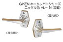 川口技研 GIKEN ホームレバー(ニッケル色) 空錠 (BS60) HL-1N-60