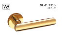 シロクマ レバー SL-2 チロル 金 GC玄関錠付 (SL-2-R-GC-金)