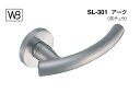 シロクマ レバー SL-301 アーク ホワイト GC玄関錠付 (SL-301-R-GC-ホワイト)
