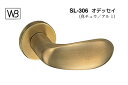 シロクマ レバー SL-306 オデッセイ 仙徳(黄銅) GF空錠付 (SL-306-R-GF-仙徳)