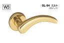 シロクマ レバー SL-94 ミルト 金 GC玄関錠付 (SL-94-R-GC-金)