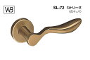 シロクマ レバー SL-72 カトリーヌ 仙徳 GC玄関錠付 (SL-72-R-GC-仙徳)
