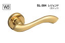 シロクマ レバー SL-304 レジェンド 金 GC玄関錠付 (SL-304-R-GC-金)