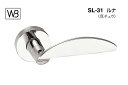 シロクマ レバー SL-31 ルナ クローム TB空錠付 (SL-31-R-TB-クローム)