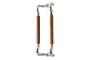 10組入 FROG(K9) 積層強化木プルハンドル 曲線型B レッド (両面) 30φ 480mm (SK-1119-R-30-480-RE)