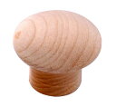 30個入 BIDOOR(ビドー) KW-224 花形ツマミ 白木(生地) 30mm