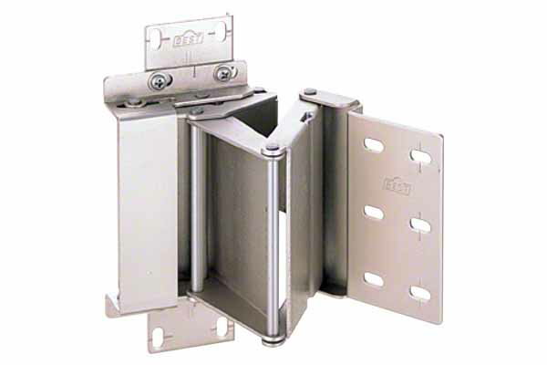 BEST(ベスト) No.180 180度開き蝶番 ニッケル (ネジ付)　(右) (コード180-1)