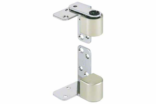 BEST(ベスト) No.190BD ピンポイントヒンジ(床支持タイプ) サテンニッケル (上下1組・ネジ付) (右) (コ..