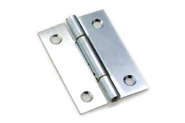 100枚入 PALHARD 鉄厚口蝶番 ユニクロ (ビス無)　51mm