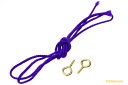 YAMAICHI(ヤマイチ) YG-47 額用釣紐(丸) 紫(800mm長+ヒートン2個)　小 その1