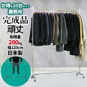 【事業所様におすすめ】 お得な 10台セット ハンガーラック 業務用 組立不要 幅120cm 耐荷重200kg 高さ184cm F-class1200 壊れない...