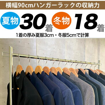 ハンガーラック プロS900 シンプル 組立不要 業務用 国産 頑丈 丈夫 耐荷重100kg 幅90cm 高さ180cm キャスター付 業務用 【ラッキーシール対応】【送料無料】