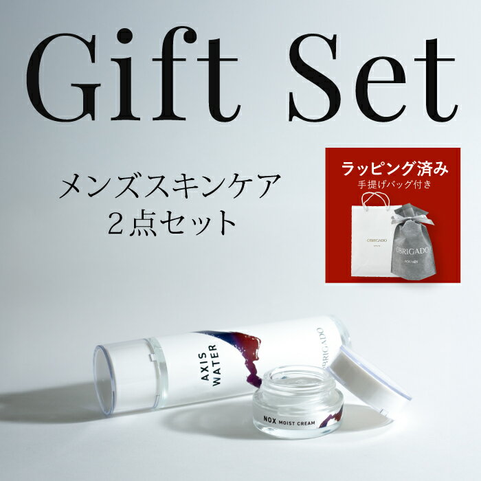 スキンケア ギフトセット メンズ 【メンズ スキンケア プレゼント】化粧水・洗顔・クリーム 2点セット 男性 へのギフトに クリスマス 誕生日プレゼント に 化粧水・泡洗顔・保湿クリームの化粧品ギフト ラッピング 箱入り 紙袋付 メンズコスメ 30代 40代 50代