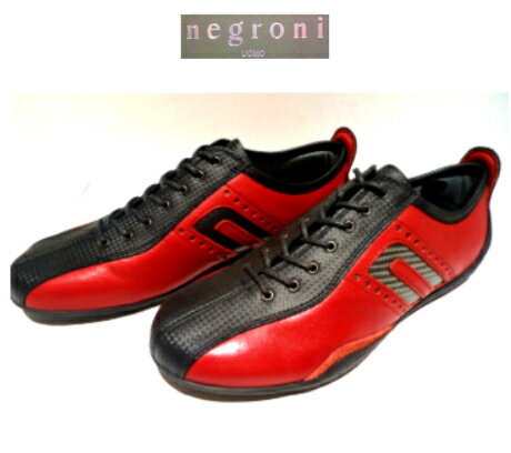 negroni＜ネグローニ＞IDEA-CORSA/オーダーモデル/カーボン＆表牛革ドライビングシューズ/レッド/24.0cm〜27.0cmサイズ/日本製/セレクトショップ