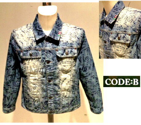 CODE-B コードビー 春夏 ダメージ Gジャン 52 (3L) ~ 46 (M) サイズ 青 ボタニカル ストレッチ メンズ 紳士服 大きいサイズ バラシ テイスト デニムブルゾン CODE-B コードビー 春夏 ダメージ Gジャン 52 (3L) ~ 46 (M) サイズ 青 ボタニカル ストレッチ メンズ 紳士服 大きいサイズ バラシ テイスト デニムブルゾン