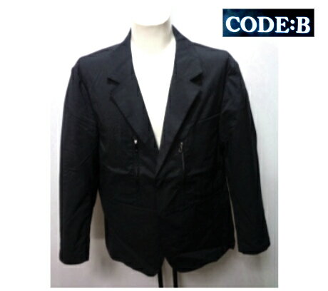 Jumper, Blouson - コードビー 春夏 2024 ジャケット 52 (3L) ~ 46 (M) サイズ 黒 ストレッチ生地 メンズ 紳士服 大きいサイズ バラシ テイスト カバーオール CODE-B