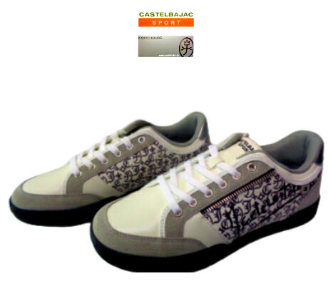 カステルバジャック メンズ 2025 スニーカー シューズ 25.5cm〜26.5cm 白 合成皮革 合成ゴム 紳士靴 40代 50代 60代 正規品 ALLシーズン ギフト CASTEL BAJAC その1