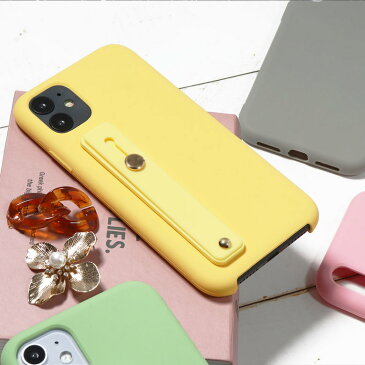 ベルト付き iphone12 se 11 iPhoneSE iPhone11 PRO iphoneXR XR iphone ケース iphone8 iphoneケース アイフォンテンアールケース アイフォンXR iPhone12 アイフォン12 12 名入れ 韓国 おしゃれ くすみカラー iphoneケースくすみカラー リング バンド ベルト バンド付き