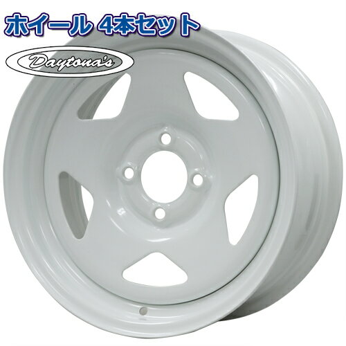 Rakuten - ホイール4本セット デイトナ DAYTONA'S S/R ホワイト 14インチ 7.0J 4穴100 +35