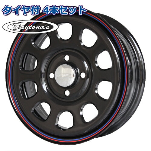 155/65R14 トーヨータイヤ TOYO OPEN COUNTRY R/T デイトナ DAYTONAS G2 ブラック 14インチ 4H-100 タイヤ付ホイール1本価格 軽自動車用