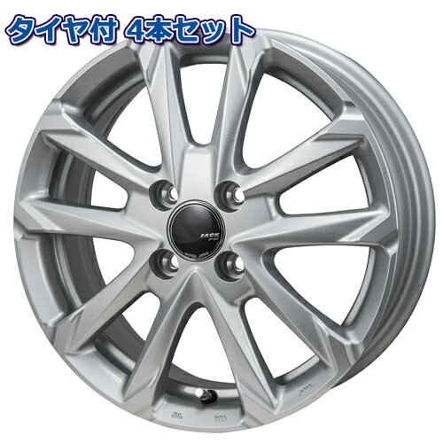 165/50R15 NEOLIN NEOGREEN ZACK JP-325 ブライトシルバー 15インチ 4H-100 タイヤ付ホイール1本価格