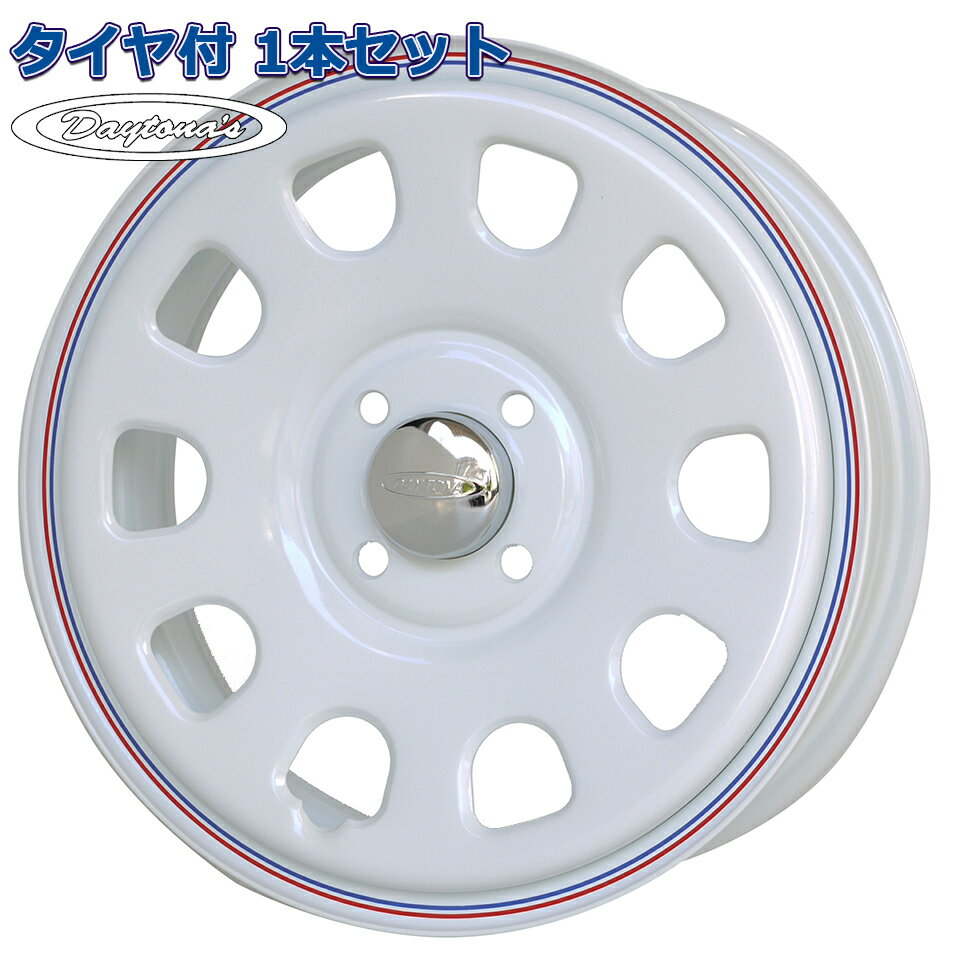 165/55R15 NEOLIN NEOGREEN デイトナ DAYTONAS G2 ホワイト 15インチ 4H-100 タイヤ付ホイール1本価格 ハスラー