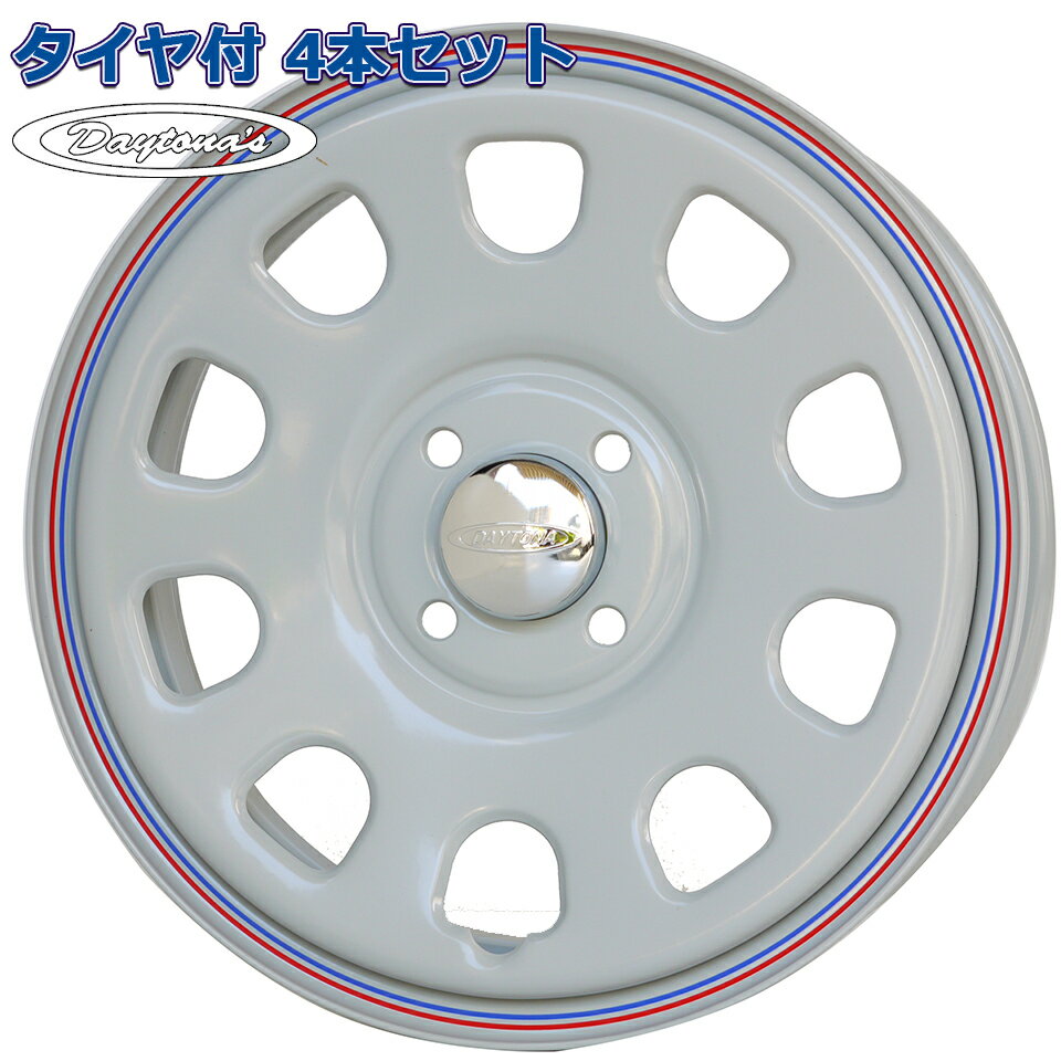 165/55R15 NEOLIN NEOGREEN デイトナ DAYTONAS G2 グレー 15インチ 4H-100 タイヤ付ホイール4本セット ハスラー