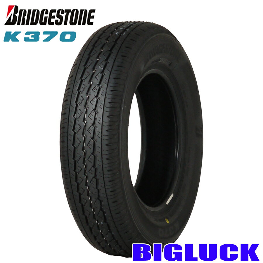 【タイヤ交換可能】145/80R12LT 80/78N BRIDGESTONE K370 ブリヂストン 24年製 正規品 145R12 6PR相当 新品 サマータイヤ 1本価格