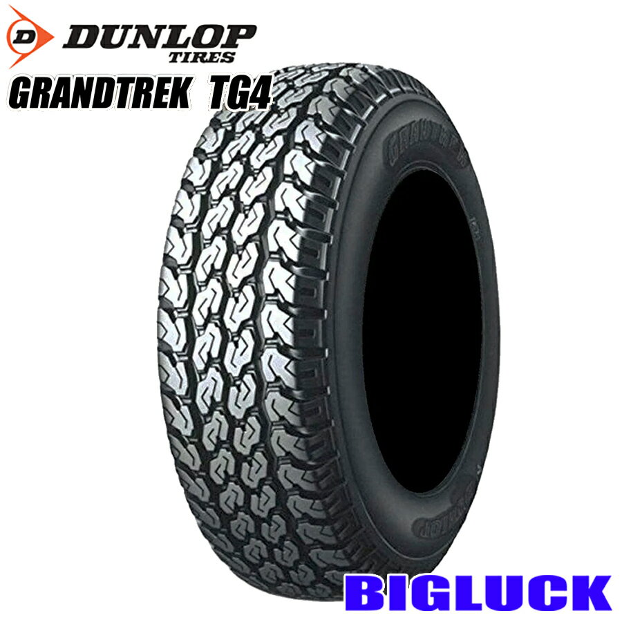【タイヤ交換可能】LT145/80R12 80/78N DUNLOP GRANDTREK TG4 ダンロップ グラントレック 25年製 正規品 145R12 6PR相当 新品 サマータイヤ 1本価格