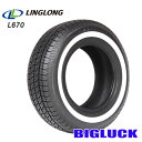 【タイヤ交換可能】205/70R14 94S WW LINGLONG L670 23年製 ホワイトリボン 新品 サマータイヤ 1本価格