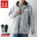 全品送料無料 GENUINE Dickies ジェニュインディッキーズ パーカー 大きいサイズ メンズ 冬 裏起毛 ニットフリース フルジップ ジップアップ ストリート アメカジ カジュアル おしゃれ オシャレ 大人 ゆったり 大きい 大きめ メンズファッション 白 2L 3L 4L 5L