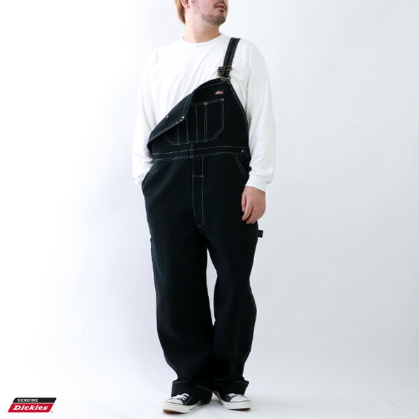 GENUINE Dickies ジェニュイン ディッキーズ オーバーオール 大きいサイズ メンズ デニム オールインワン ワークウェア アメカジ カジュアル おしゃれ オシャレ LL XL 2L 3L 4L 5L 30代 40代 50代 春 夏 秋 冬 MRU