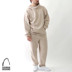 ルームウェア メンズ 上下 ブランド パンツ 大きい フリース 大きいサイズ SIERRA DESIGNS シェラデザイン 上下セット 長袖 セットアップ プルオーバーパーカー パーカー 部屋着 おしゃれ オシャレ 大人 黒 3L 4L 5L 春 秋 冬 20代 30代 40代 50代