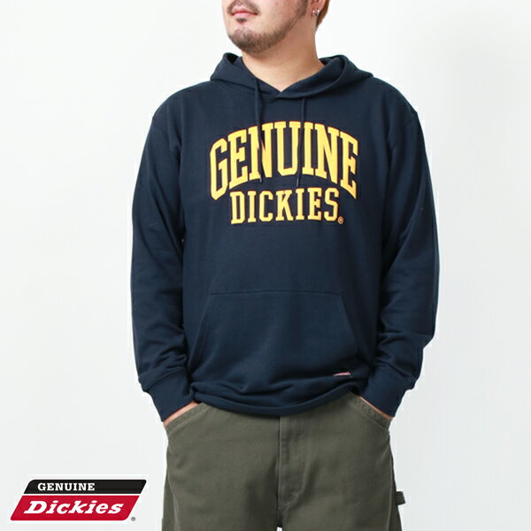 GENUINE Dickies ジェニュイン ディッキーズ 大きいサイズ メンズ 3l パーカー 長袖 ブランド プルオーバー 裏毛 ロゴ プリント プルパーカー トップス ストリート アメカジ おしゃれ オシャレ 大人 30代 40代 50代 春 秋 冬 LL XL 2L 3L 4L 5L MRU