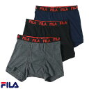 クーポン配布中 FILA フィラ ボクサーパンツ 大きいサイズ メンズ 3枚セット 前開き 抗菌防臭 下着 パンツ インナー アンダーウエア ブランド シンプル おしゃれ オシャレ 人気 大人 30代 40代 50代 春 夏 秋 冬 3L 4L 5L 6L RSL あす楽対応