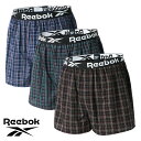 Reebok リーボック トランクス メンズ アンダーウェア パンツ 下着 ブランド スポーツ ボクサーブリーフ 前開き 前あき ゆったり 3枚 3P セット ...