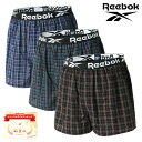 ランキング1位獲得 Reebok リーボック トランクス メンズ オシャレ 下着 パンツ 3枚組 綿100 3枚組 前開き インナー アンダーウェア シンプル ...